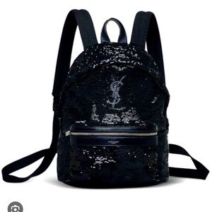 YSL The City Backpack Black Sequin ✨🖤